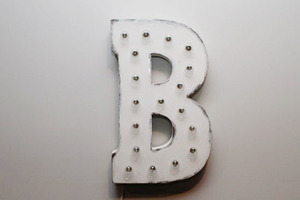 Light up letters b front