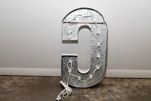 Light up letters c back